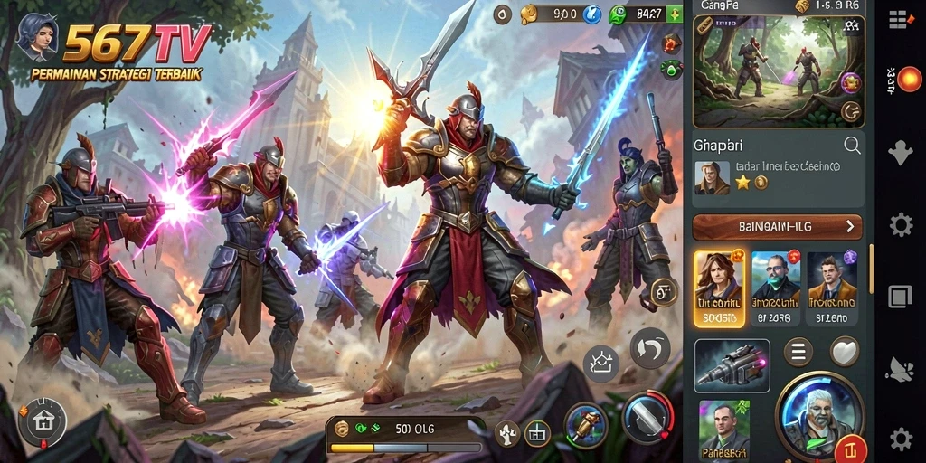 Gameplay SLG yang penuh strategi dan interaksi.