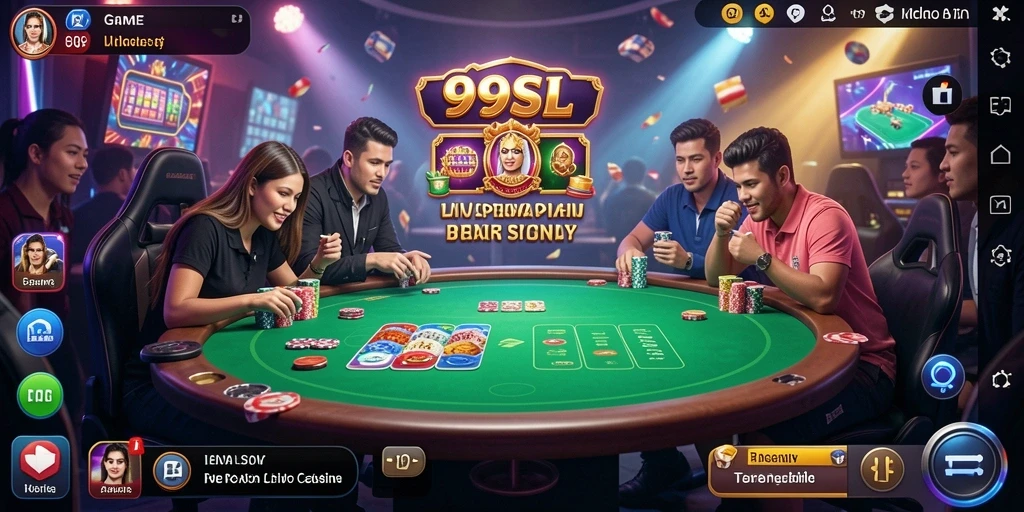 Screenshot gameplay Live Casino yang mendebarkan di 99SL.