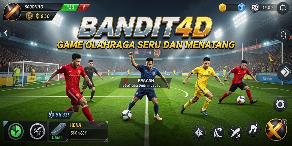 Tampilan menarik dari game BANDIT4D yang menggambarkan pertarungan olahraga.