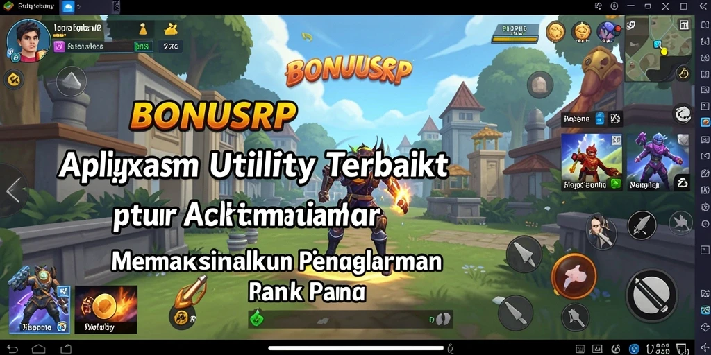 Tampilan utama BONUSRP yang intuitif dan mudah digunakan.