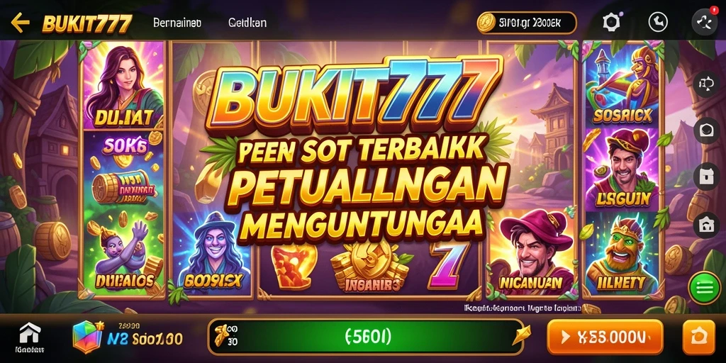 Tampilan permainan Slot BUKIT777 yang menarik dan interaktif.