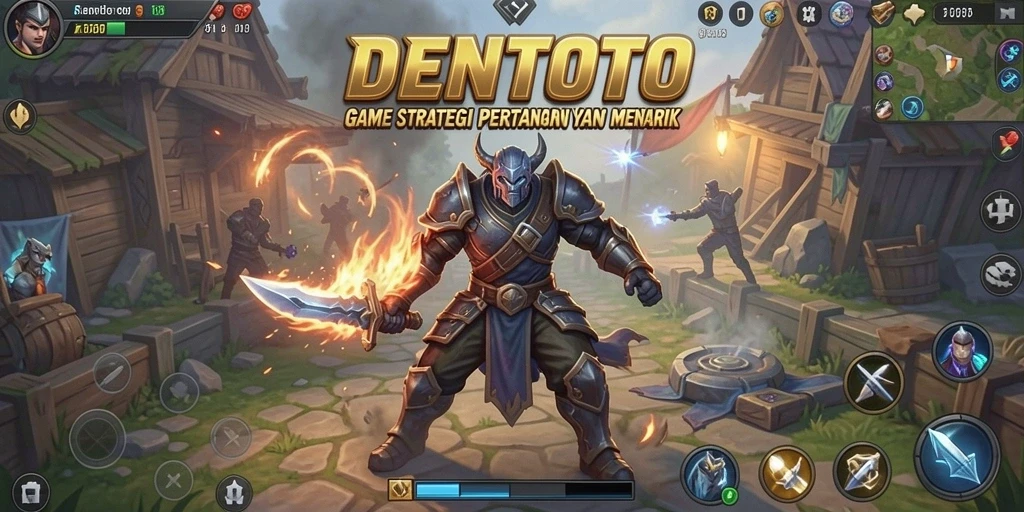 Tampilan gameplay mendebarkan di DENTOTO, penuh strategi dan aksi.