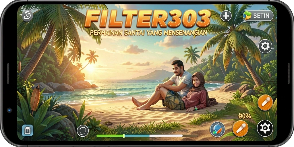 Tampilan gameplay seru dan penuh warna dari FILTER303.