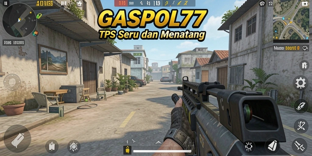 Tampilan gameplay seru di GASPOL77 dengan aksi tembak-menembak.