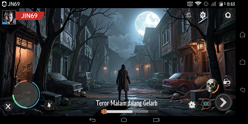 Gameplay seram dalam kegelapan yang menghantui di JIN69.