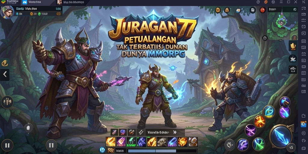 Screenshot gameplay JURAGAN77 menampilkan action seru dalam MMORPG.