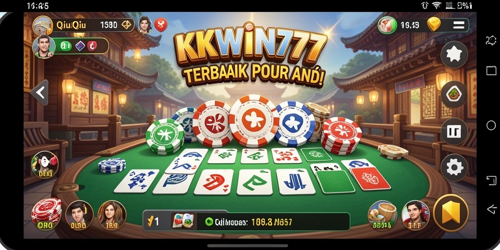 Tampilan gameplay QiuQiu di KKWIN777 yang mengasyikkan.