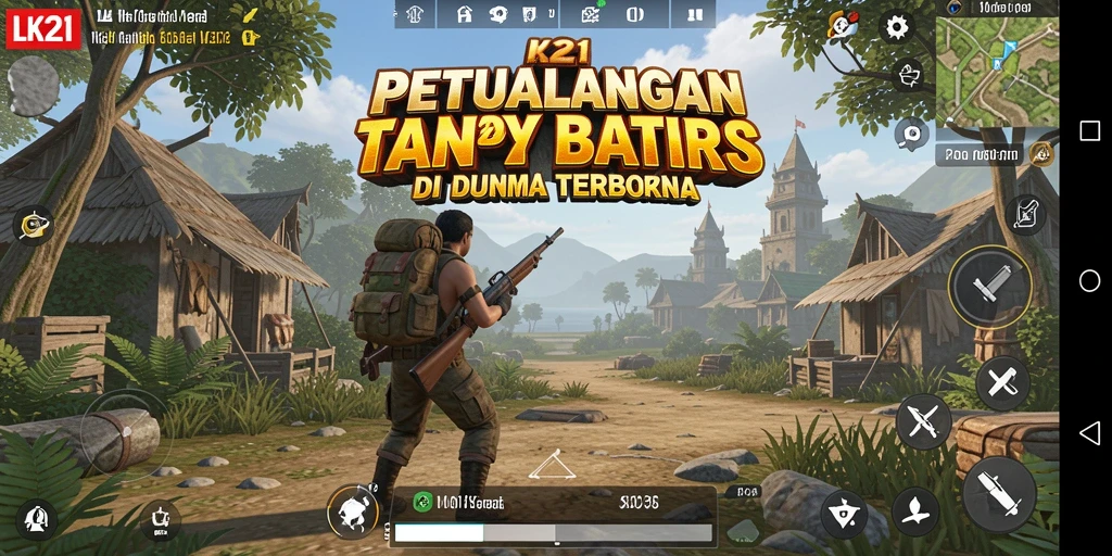 Tangkapan layar gameplay LK21 menunjukkan dunia terbuka yang luas dan menawan.