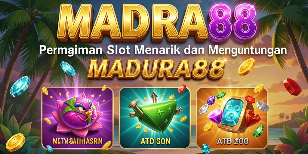 Tampilan screenshot utama MADURA88 yang menampilkan gameplay Slot yang seru.