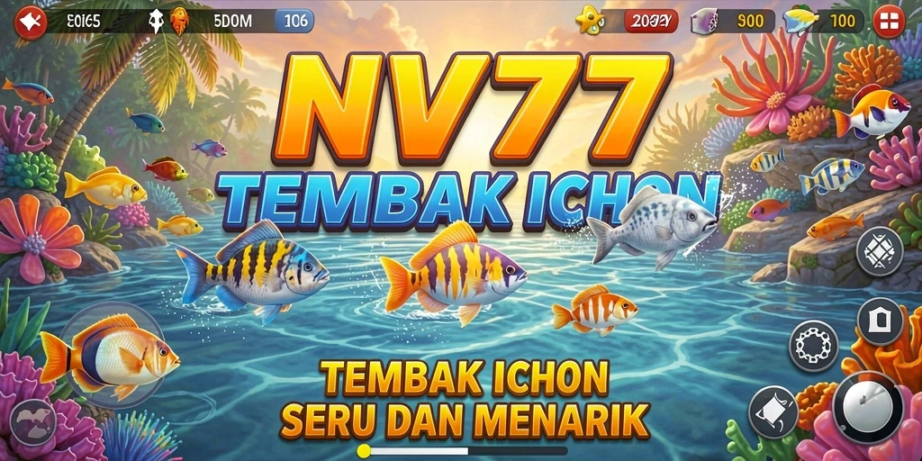 Tampilan gameplay Tembak Ikan yang penuh warna dan seru.