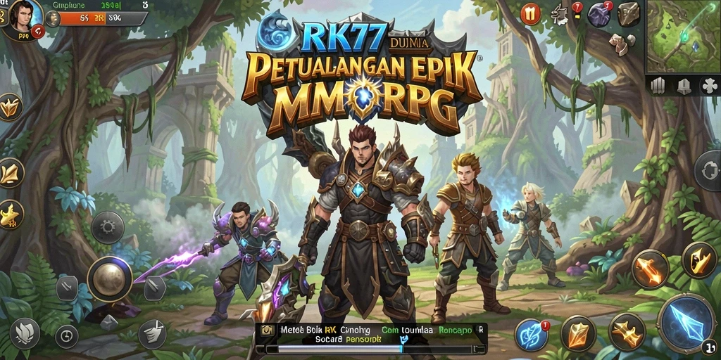 Tampilan gameplay epik dan dunia luas di RK77.
