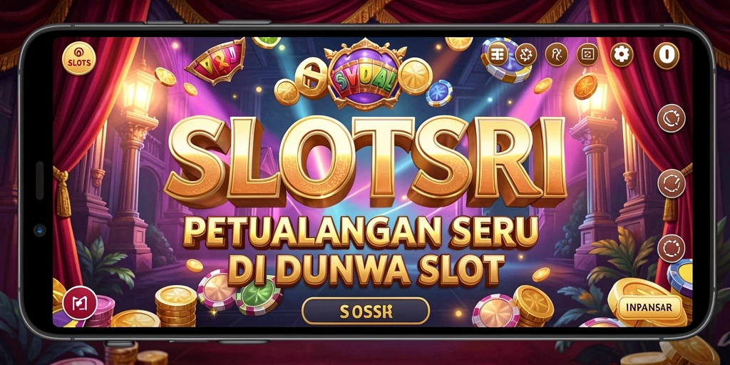 Screenshot gameplay SLOTSRI yang menampilkan petualangan seru di mesin slot.