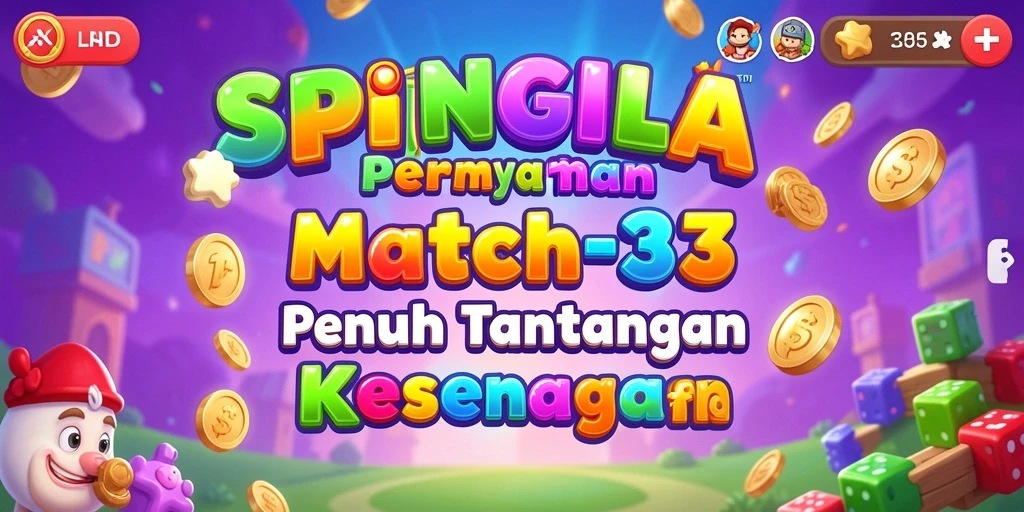 Tampilkan gameplay menarik dari SPINGILA dalam aksi Match-3.