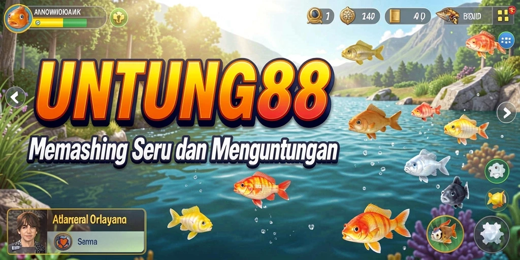 Tampilan gameplay UNTUNG88 dengan suasana memancing yang menakjubkan.