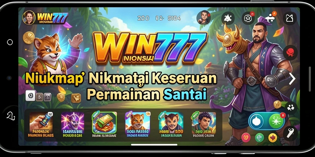 Tampilan gameplay <strong>WIN777</strong> yang cerah dan menarik.